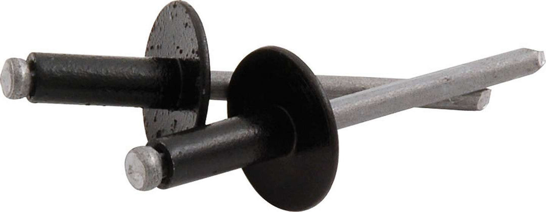 Allstar Rivet 5/8" Head 3/16" Steel Mandrel 1/4-3/8" Grip Range Aluminum Black Paint Set of 250 ALL18168