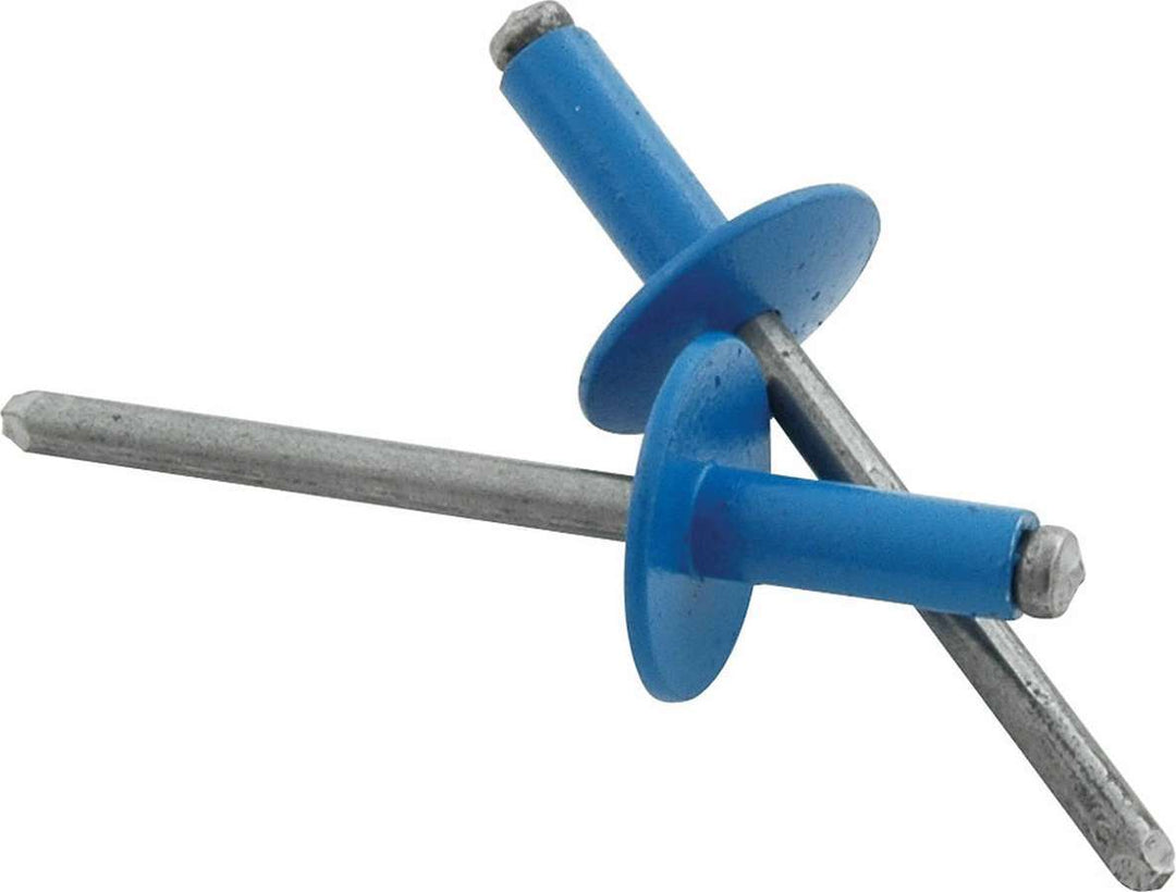 Allstar Rivet 5/8" Head 3/16" Steel Mandrel 1/4-3/8" Grip Range Aluminum Pepsi Blue Set of 250 ALL18174