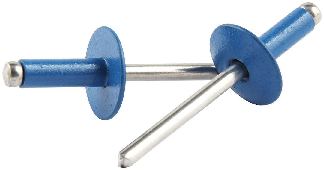 Allstar Rivet 5/8" Head 3/16" Aluminum Mandrel 1/4-3/8" Grip Range Aluminum Pepsi Set of 250 ALL18175