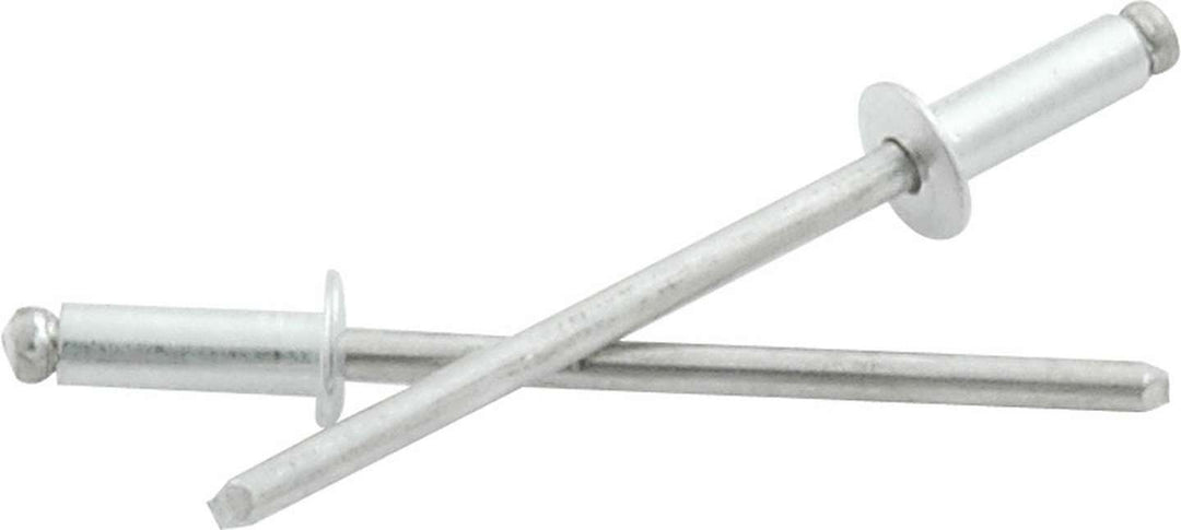Allstar Rivet 1/4" Head 1/8" Aluminum Mandrel 1/8-1/4" Grip Range Aluminum Natural Set of 500 ALL18190