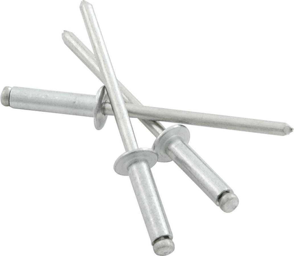 Allstar Rivet 1/4" Head 1/8" Aluminum Mandrel 1/4-3/8" Grip Range Aluminum Natural Set of 500 ALL18192
