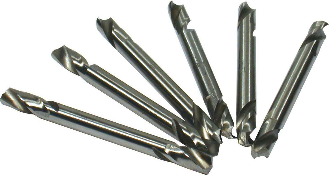 Allstar Drill Bit Double End 3/16" OD Steel Set of 6 ALL18204