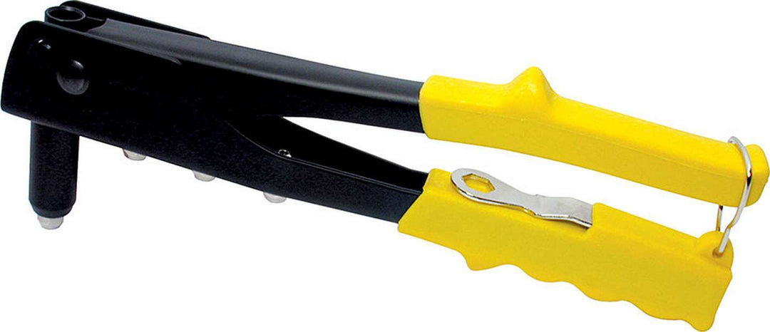 Allstar Rivet Gun 3/32 to 3/16" OD Rivets Yellow rubber Handle Steel Black Paint ALL18206