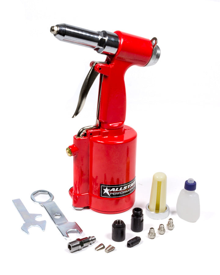 Allstar Rivet Gun Pneumatic 3/32 to 3/16" OD Rivets Steel Red ALL18210