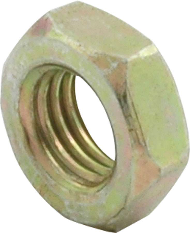 Allstar Jam Nut 1/4"-28 Left Hand Thread Steel Zinc Oxide Set of 4 ALL18251