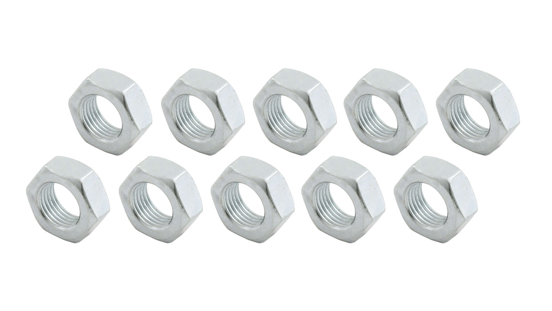 Allstar Jam Nut 7/16"-20 Right Hand Thread Steel Zinc Oxide Set of 10 ALL18256-10