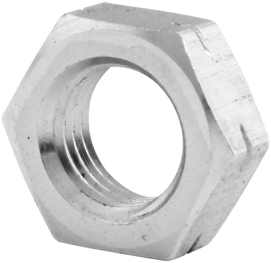 Allstar Jam Nut 3/8"-24 Left Hand Thread Aluminum Natural Set of 4 ALL18275