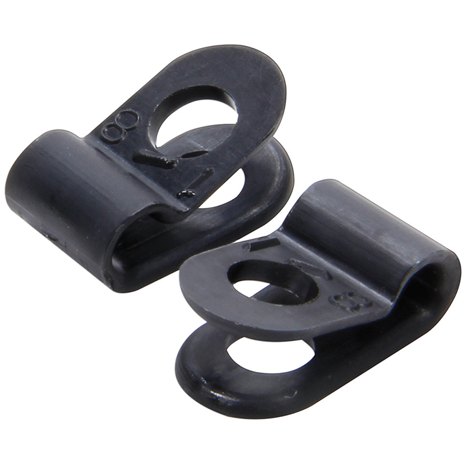 Allstar Line Clamp Adel 0.125" ID Nylon Black Set of 10 ALL18309