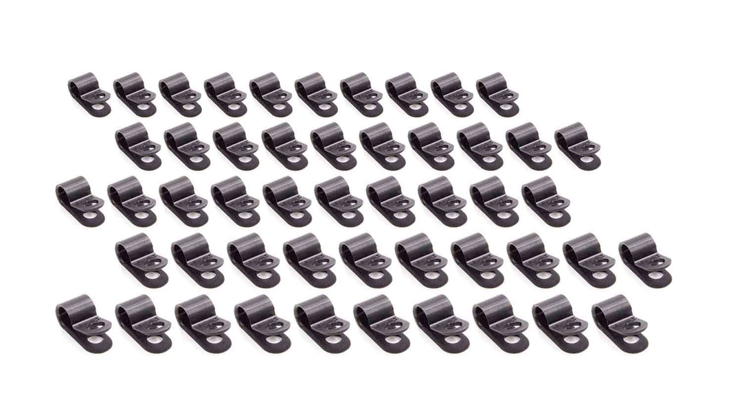 Allstar Line Clamp Adel 0.25" ID Nylon Black Set of 50 ALL18311-50