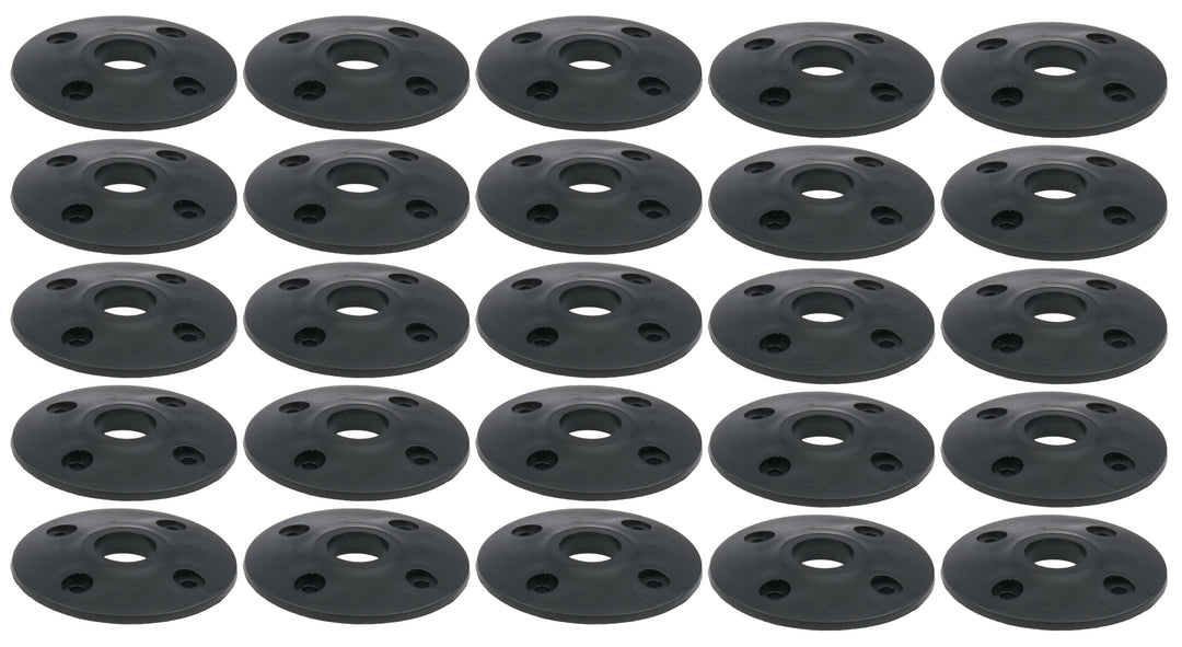 Allstar Scuff Plate 2" OD 0.5" ID Plastic Black Set of 25 ALL18430-25