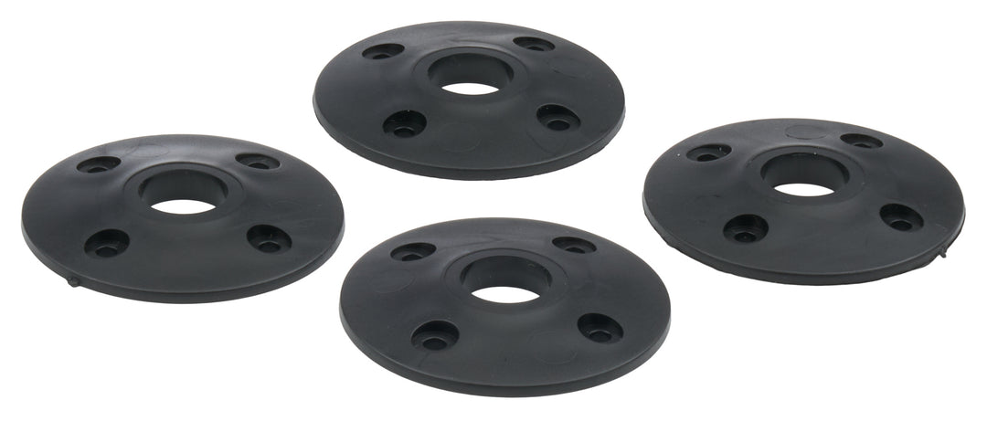 Allstar Scuff Plate 2" OD 0.5" ID Plastic Black Set of 4 ALL18430