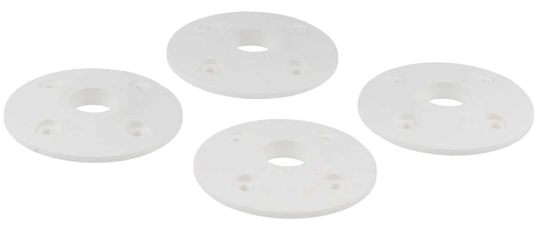 Allstar Scuff Plate 2" OD 0.5" ID Plastic White Set of 4 ALL18431
