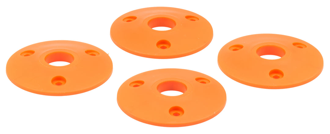 Allstar Scuff Plate 2" OD 0.5" ID Plastic Orange Set of 4 ALL18434