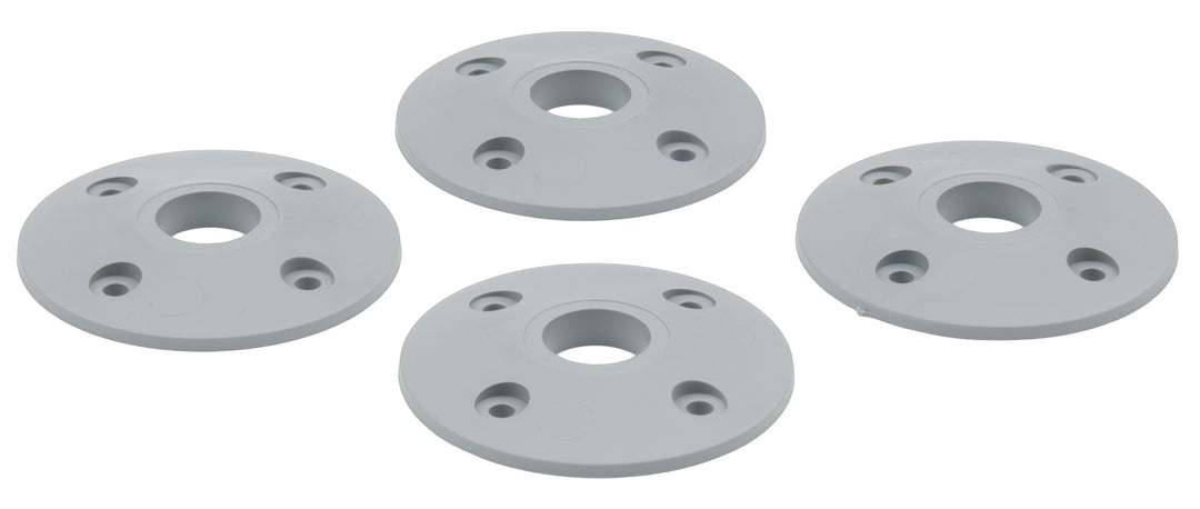 Allstar Scuff Plate 2" OD 0.5" ID Plastic Silver Set of 4 ALL18435