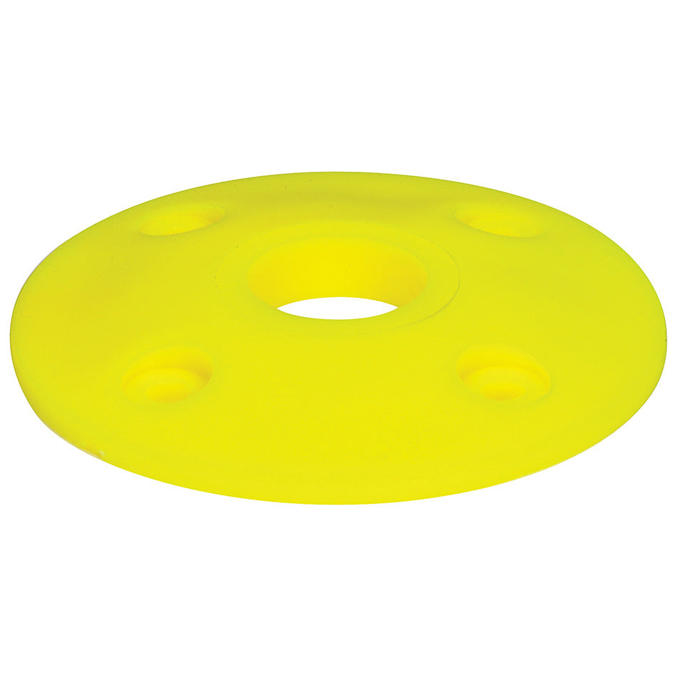 Allstar Scuff Plate 2" OD 0.5" ID Plastic Fluorescent Yellow Set of 4 ALL18438