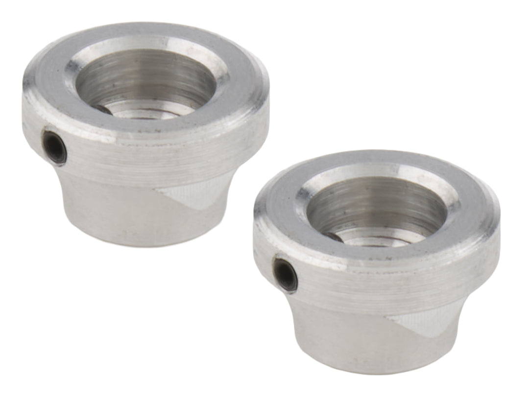 Allstar Hood Pin Support 3/8"-24 Thread Aluminum Clear Anodized Pair ALL18478