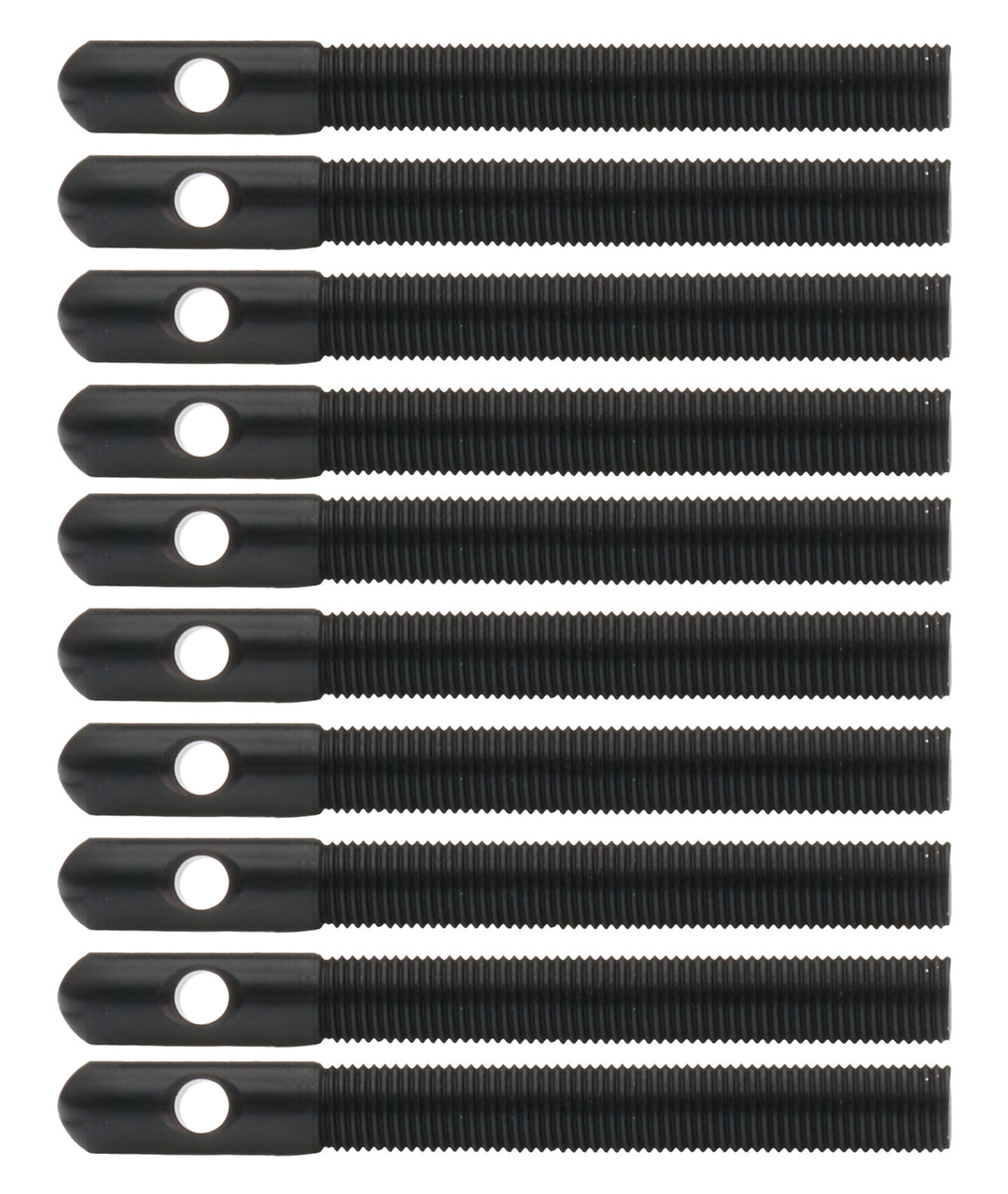 Allstar Hood Pin 0.375" OD x 3.5" Aluminum Black Anodized Set of 10 ALL18491-10