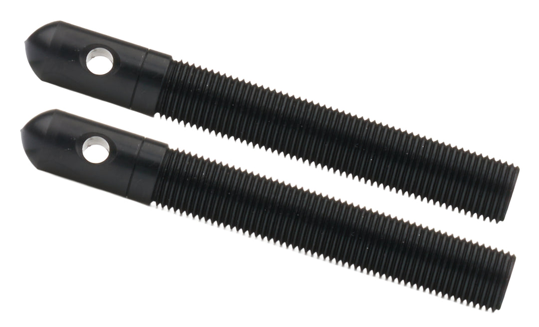 Allstar Hood Pin 0.5" OD x 4" w/ 3/16" Hole Aluminum Black Anodized Pair ALL18499