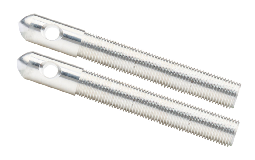 Allstar Hood Pin 0.5" OD x 4" Aluminum Clear Anodized Pair ALL18507