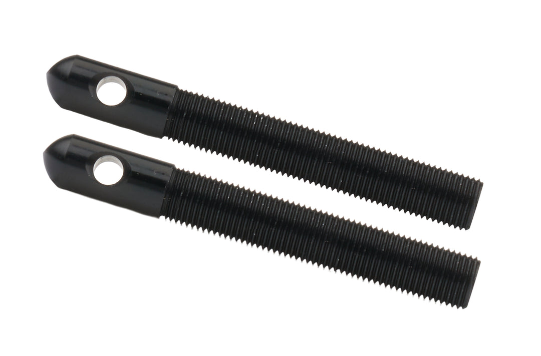 Allstar Hood Pin 0.5" OD x 4" Aluminum Black Anodized Pair ALL18511