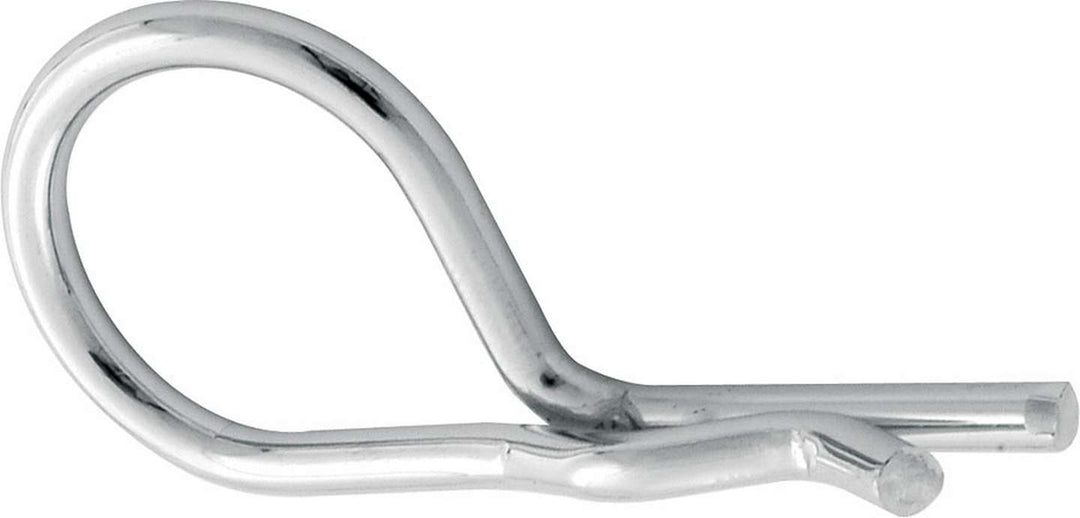 Allstar Hair Pin Clip 0.156" Wire Diameter Steel Chrome Hood Pins Set of 10 ALL18516-10