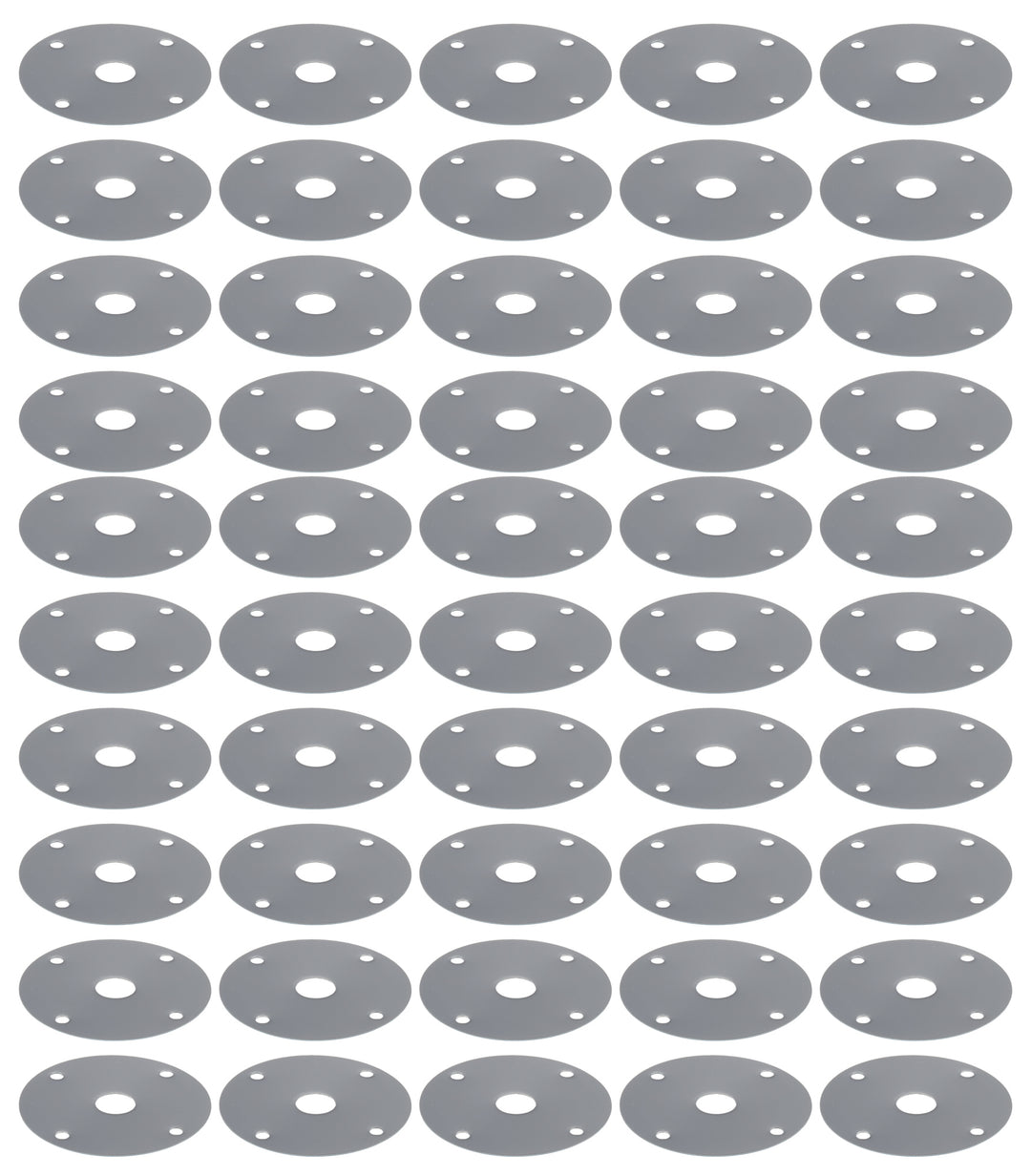 Allstar Scuff Plate 2.5" OD 0.5" ID Steel Chrome Set of 50 ALL18517-50