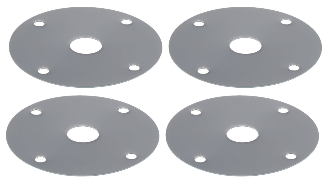 Allstar Scuff Plate 2.5" OD 0.5" ID Steel Chrome Set of 4 ALL18517
