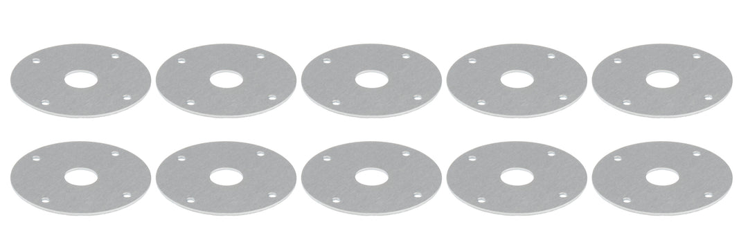 Allstar Scuff Plate 2.25" OD 0.5" ID Aluminum Clear Anodized Set of 10 ALL18518-10