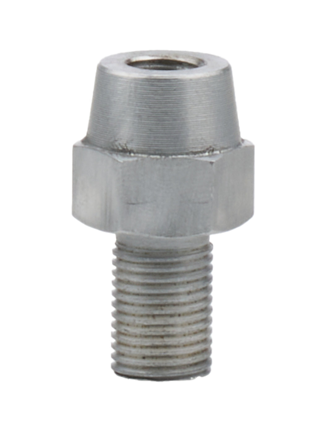 Allstar Hood Pin Adapter 1/2"-20 Male to 3/8"-24 Female Thread Aluminum Clear Anodized ALL18526