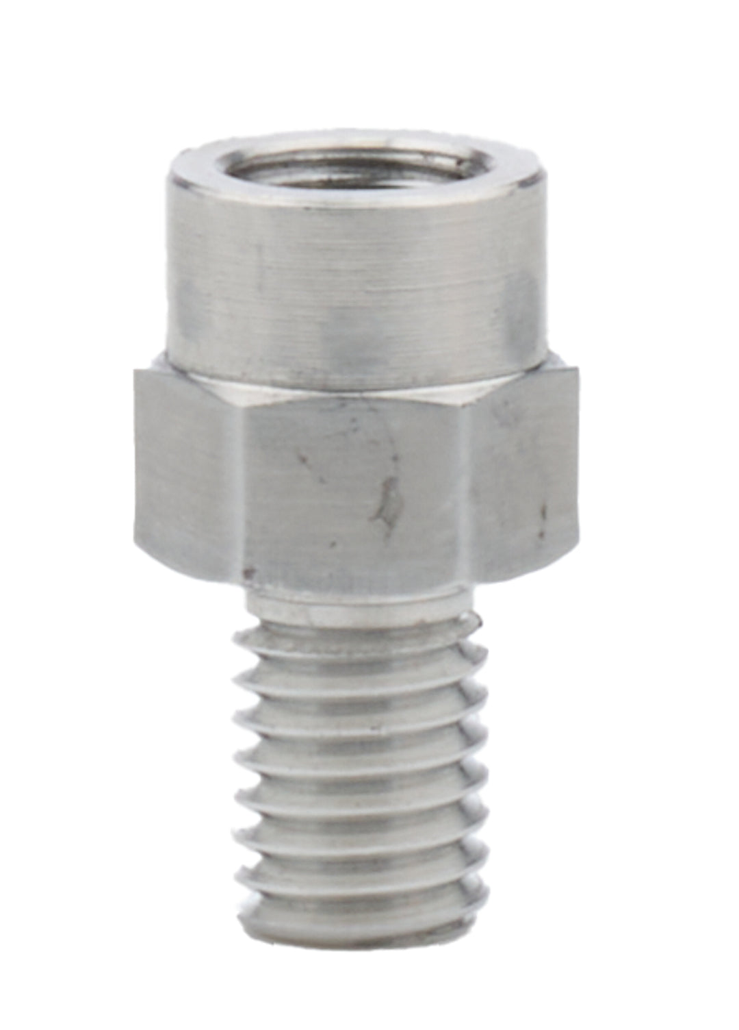 Allstar Hood Pin Adapter 1/2"-13 Male to 1/2"-20 Female Thread Aluminum Clear Anodized ALL18527