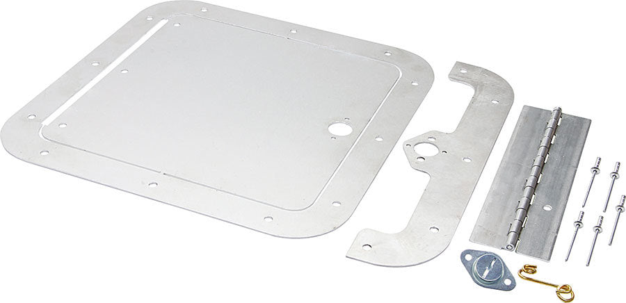 Allstar Access Door 8" Square Door Hinge / Hardware Included Aluminum Natural Kit ALL18531