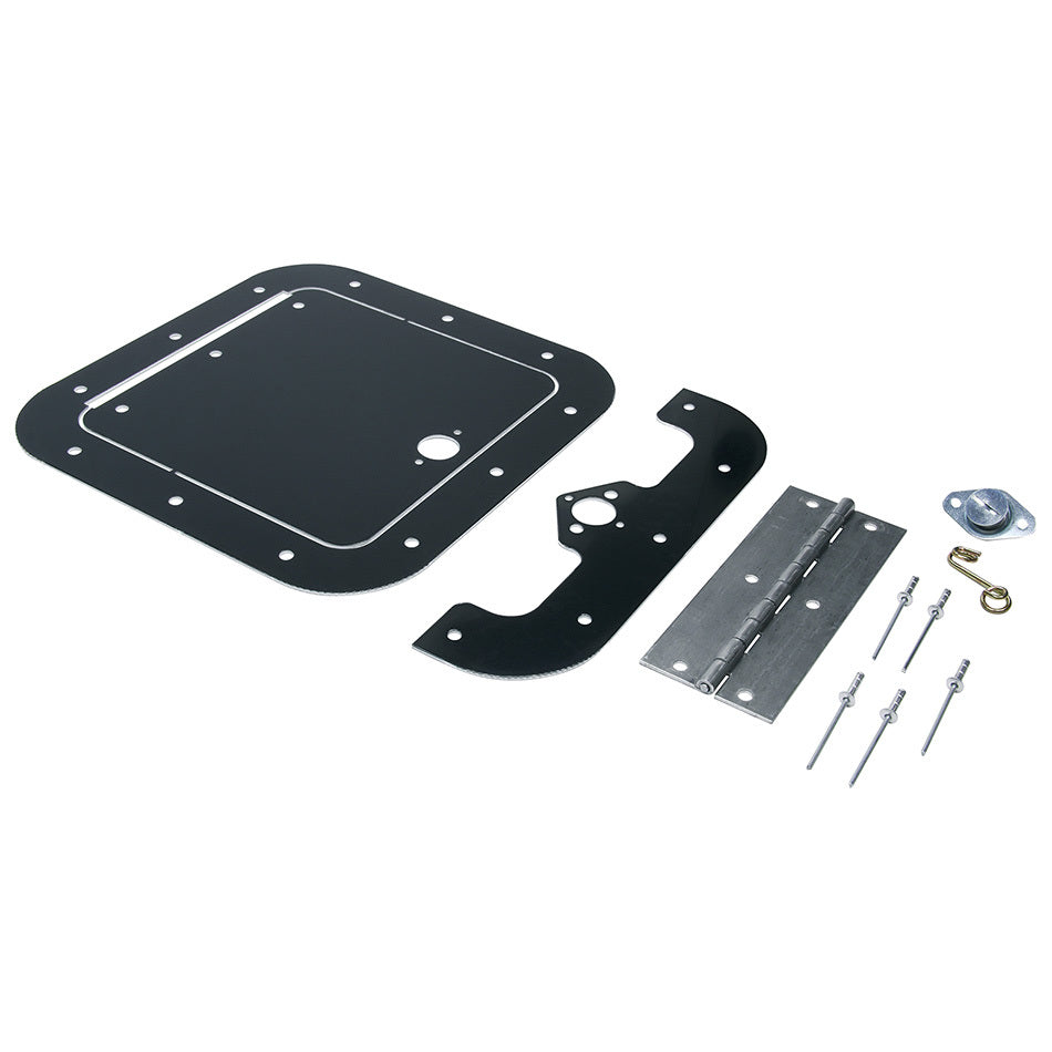 Allstar Access Door 6" Square Door Hinge / Hardware Included Aluminum Black Paint Kit ALL18540