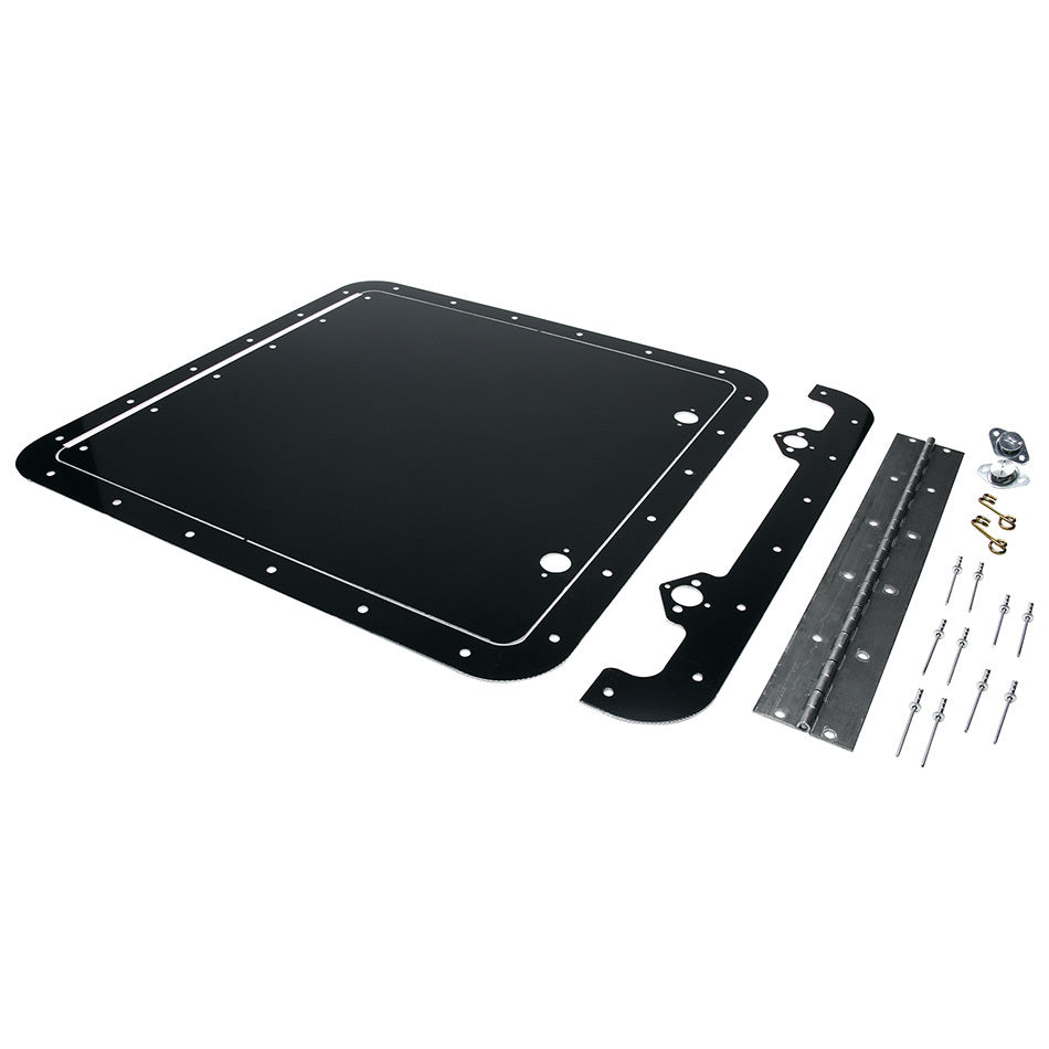 Allstar Access Door 14" Square Door Hinge / Hardware Included Aluminum Black Paint Kit ALL18544