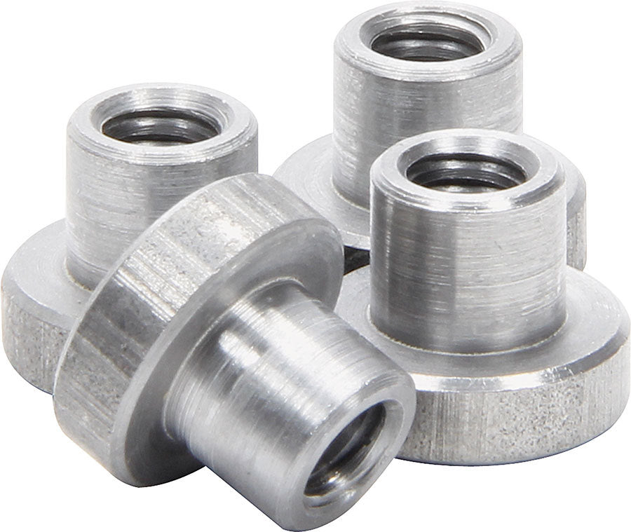 Allstar Weld-On Nut 1/4"-20 Thread 3/8" OD Mounting Hole Steel Natural Set of 4 ALL18546