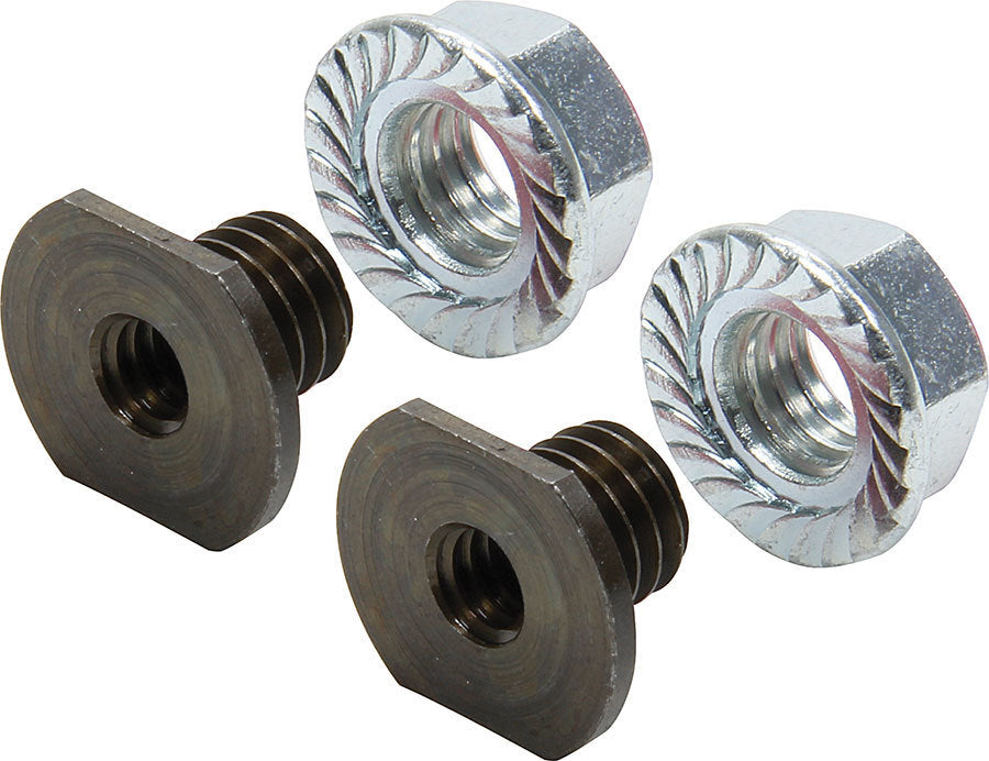 Allstar Threaded Nut Insert 1/4"-20 ID 3/8" OD Steel Black Oxide Set of 10 ALL18547-10