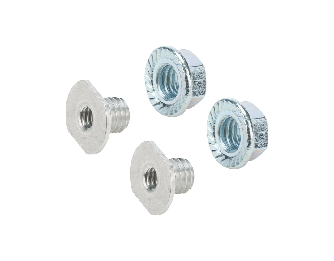Allstar Threaded Nut Insert 1/4"-20 ID 3/8" OD Aluminum Natural Pair ALL18548