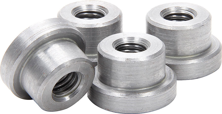 Allstar Weld-On Nut Short 3/8"-16 Thread 3/4" OD Mounting Hole Steel Natural Set of 4 ALL18549