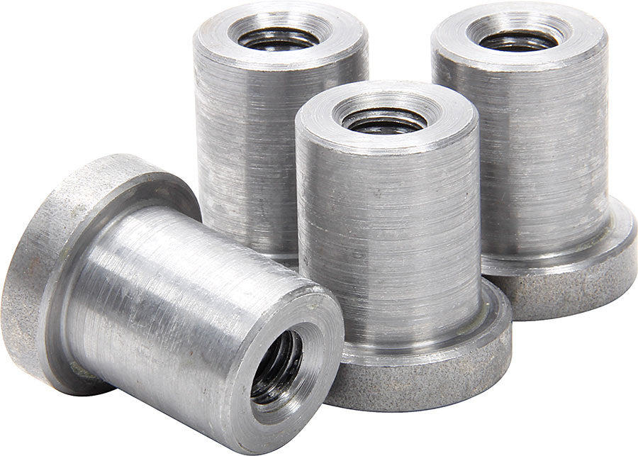 Allstar Weld-On Nut Long 3/8"-16 Thread 3/4" OD Mounting Hole Steel Natural Set of 4 ALL18550