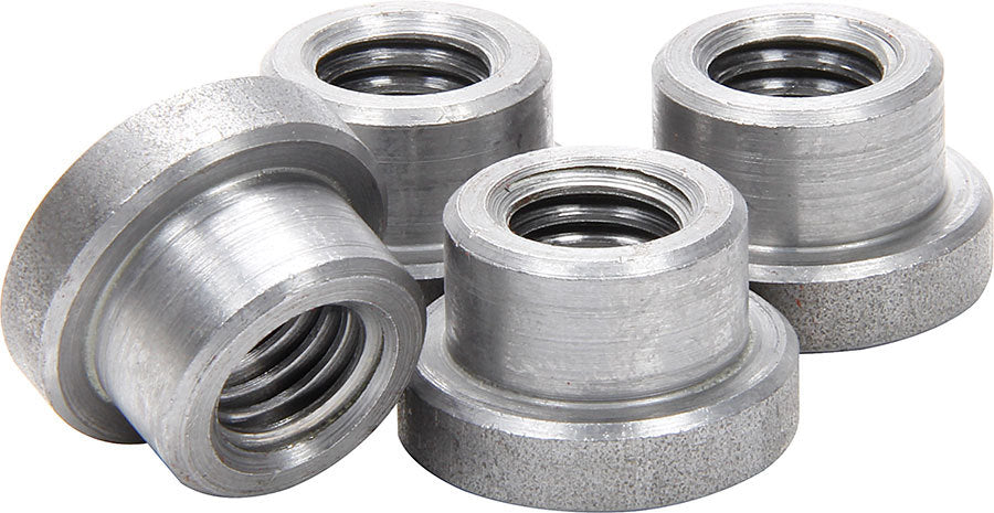 Allstar Weld-On Nut Short 1/2"-13 Thread 3/4" OD Mounting Hole Steel Natural Set of 4 ALL18551