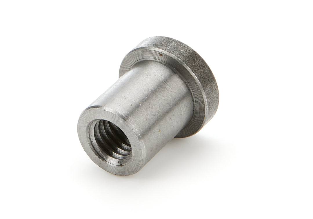 Allstar Weld-On Nut Long 1/2"-13 Thread 3/4" OD Mounting Hole Steel Natural Set of 25 ALL18552-25