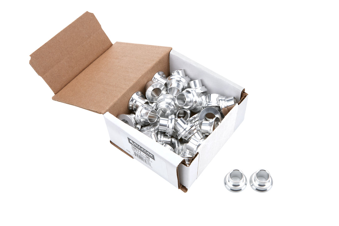 Allstar Reducer Spacer 5/8" Rod End to 1/2" ID 1" Flange OD 1/4" Thick Aluminum Set of 50 ALL18611-50