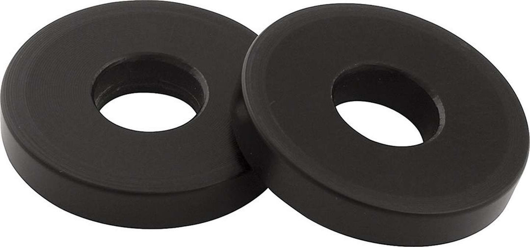 Allstar Motor Mount Spacer High Vibration 1/4" Tall 1/2" ID 1-1/2" OD Plastic Black Pair ALL18626