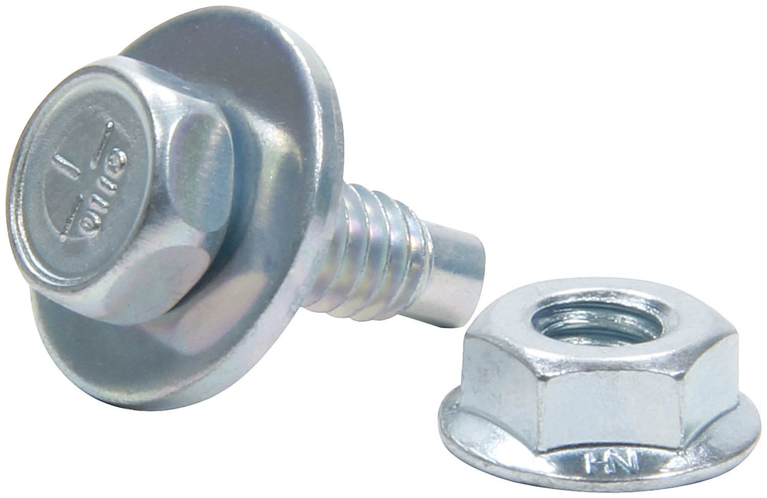 Allstar Body Bolt Kit 1/4"-20 Thread 0.75" Hex Head Bolts / Nuts / Washers Steel Set of 50 ALL18654-50