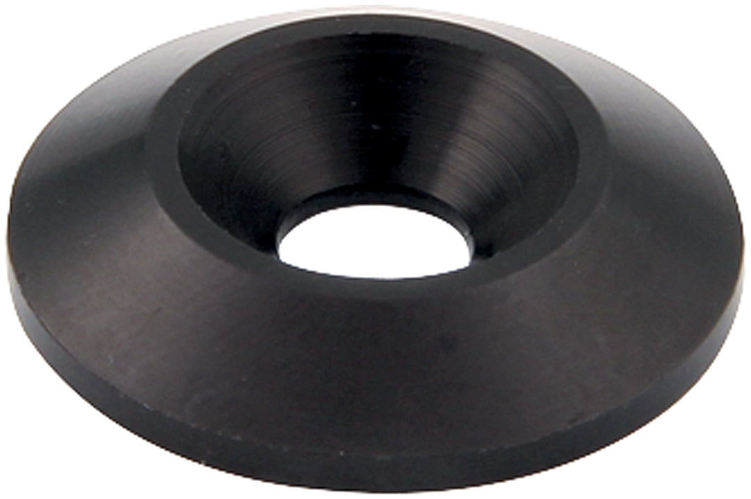 Allstar Countersunk Washer 0.25" ID 1" OD 0.188" Thick Aluminum Black Anodized Set of 10 ALL18663