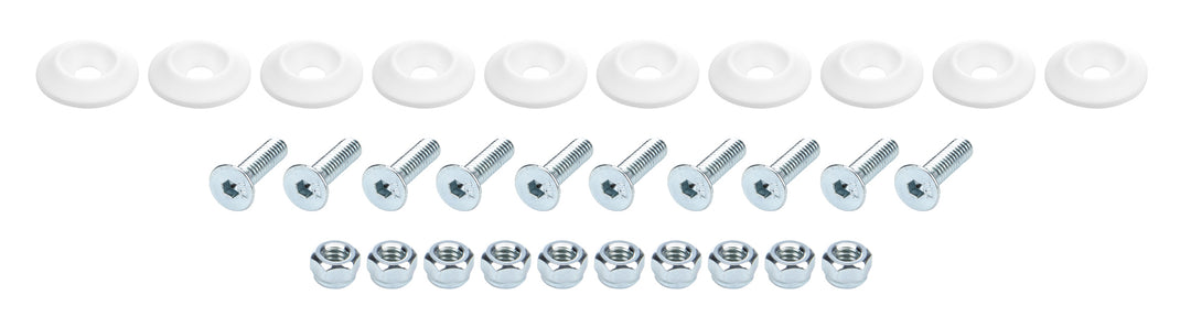 Allstar Body Bolt Kit 1/4"-20 Thread 1" Allen Head Bolts / Countersunk Washers / Lock Set of 10 ALL18681