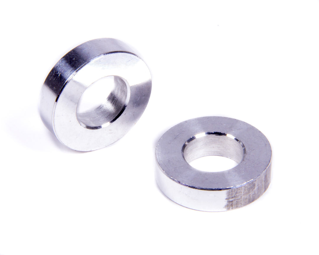 Allstar Flat Spacer 1/2" ID 1" OD 1/4" Thick Aluminum Natural Universal Pair ALL18762