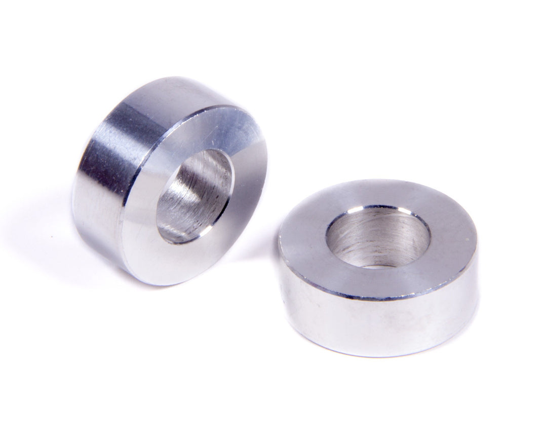 Allstar Flat Spacer 1/2" ID 1" OD 3/8" Thick Aluminum Natural Universal Pair ALL18764