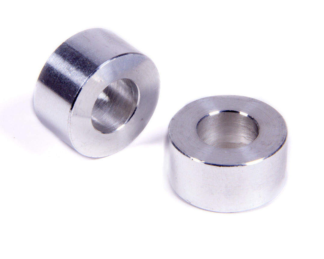 Allstar Flat Spacer 1/2" ID 1" OD 1/2" Thick Aluminum Natural Universal Pair ALL18766