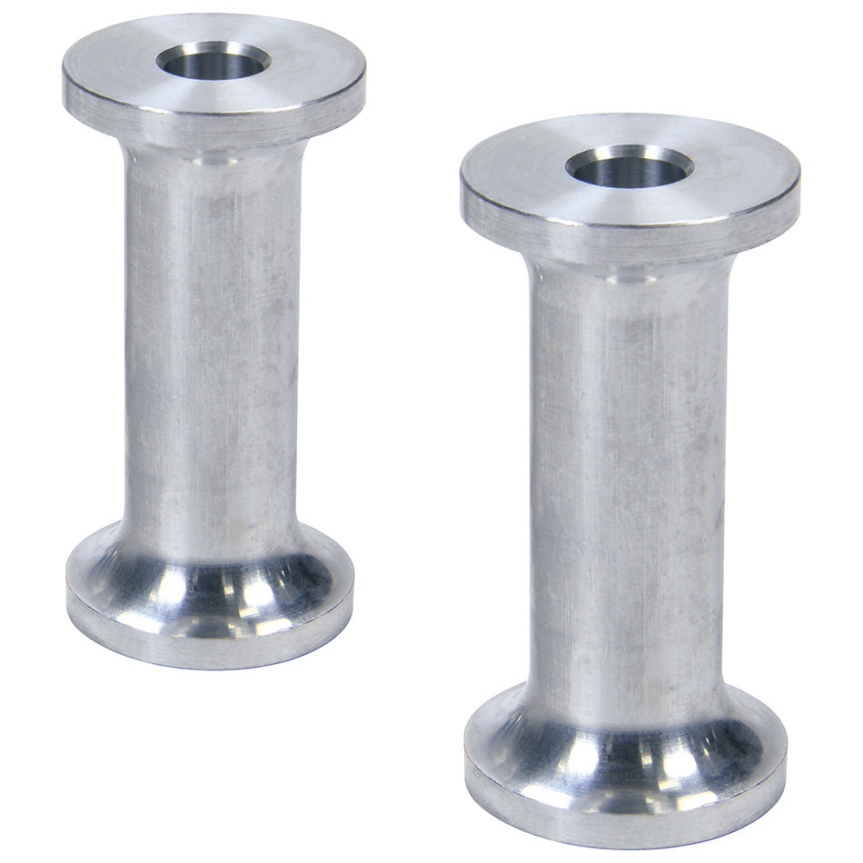 Allstar Hourglass Spacer 0.313" ID 2" Thick Aluminum Natural Universal Pair ALL18818