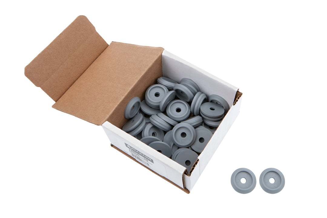 Allstar Body Bolt Washer Countersunk 0.25" ID 1.25" OD 0.125" Thick Plastic Silver Set of 50 ALL18850-50